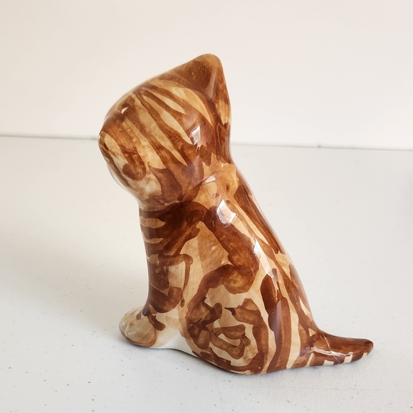 Vintage Studio Six Fulham Orange Tabby Cat Figurine Eclectic Decor Crazy Cats - Picture 3 of 7